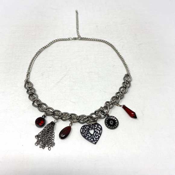 Unbranded Accessories - Chunky Necklace with Red Accents | 3 for $20